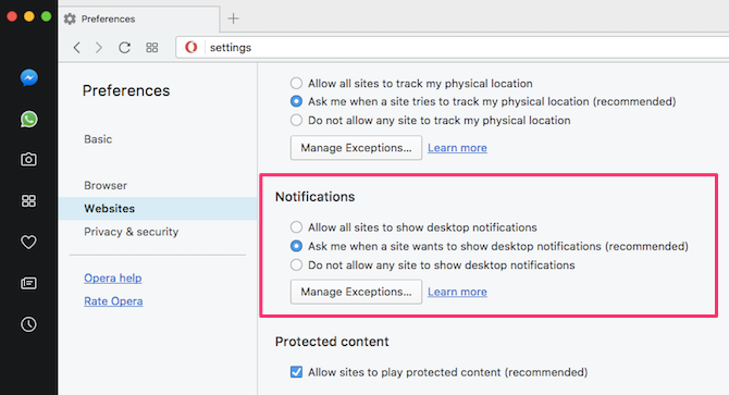 how to turn off notifications chrome firefox safari