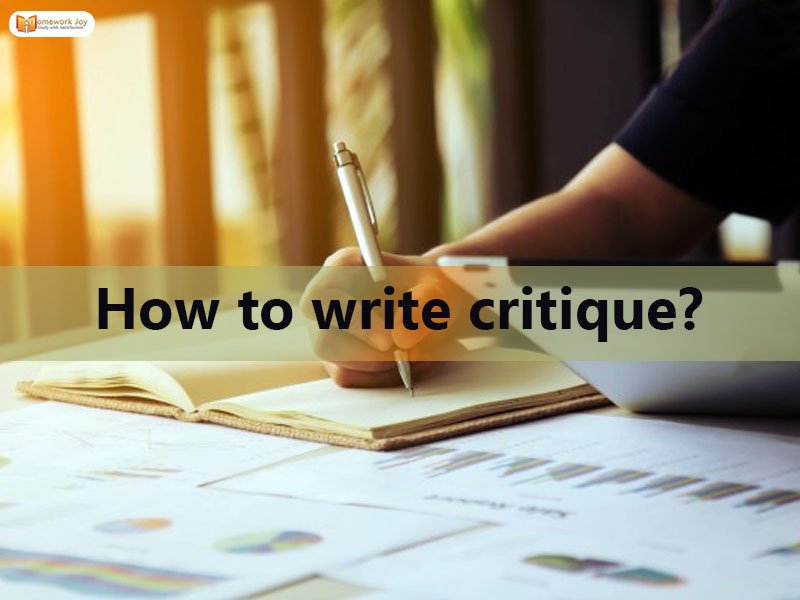 How to write critique