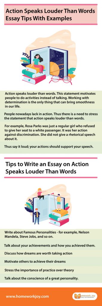 Action Speaks Louder Than Words | Essay Tips With Examples
